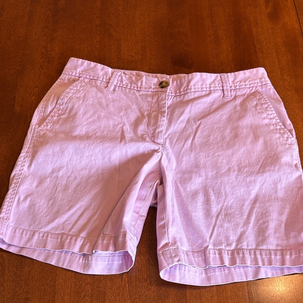 Talbots Light Lavender Cotton Bermuda Shorts